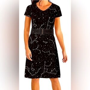 Svaha Constellations Glow-in the-Dark A-line dress XL